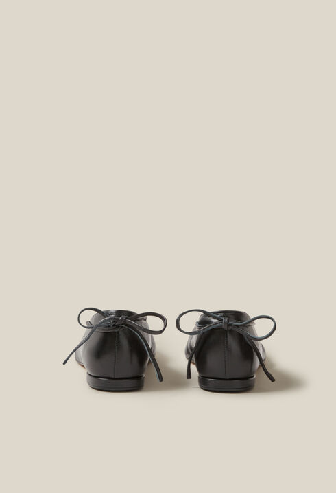 Ballerines cuir noir
