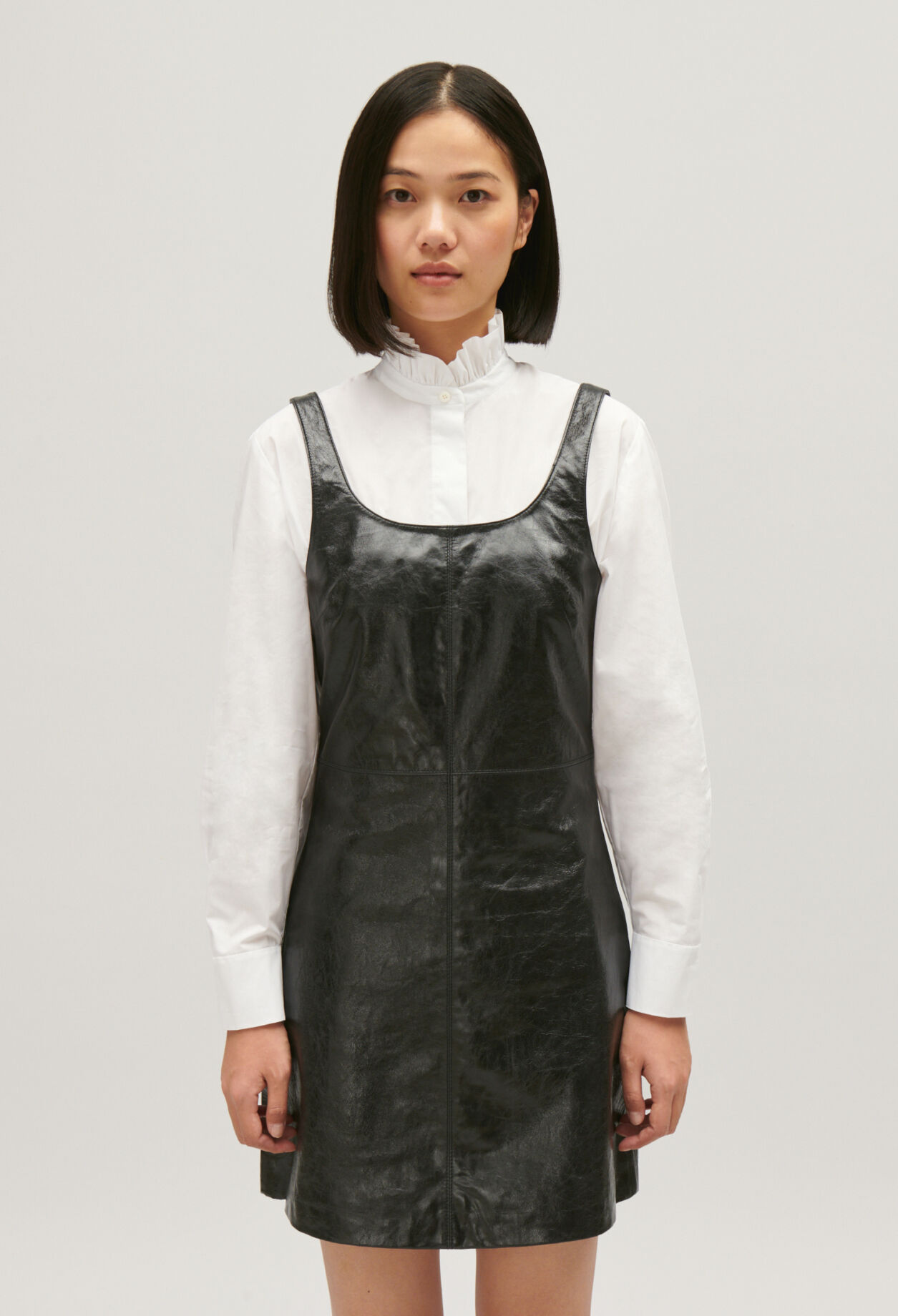 Robe chasuble cuir discount