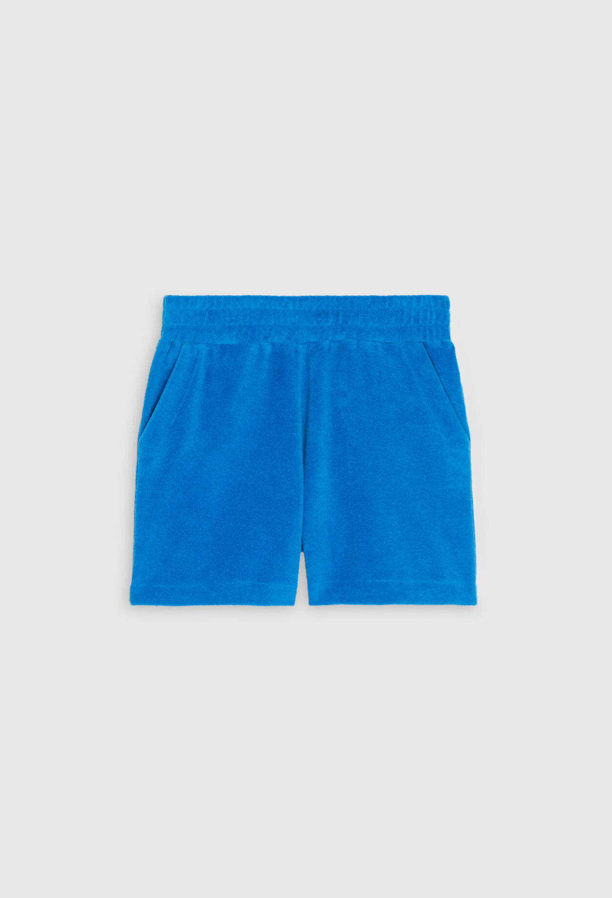 Blue terry shorts