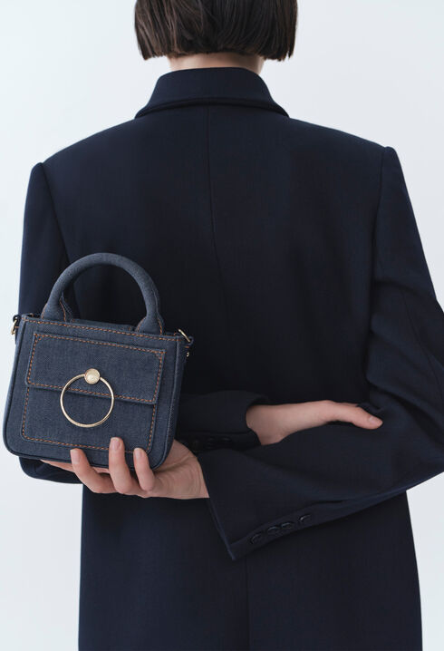 Mini sac Anouck denim chaîne