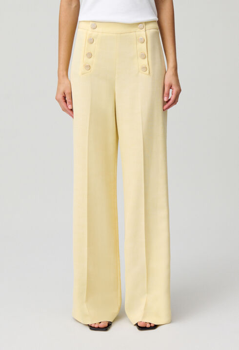 Pantalon droit à pont
