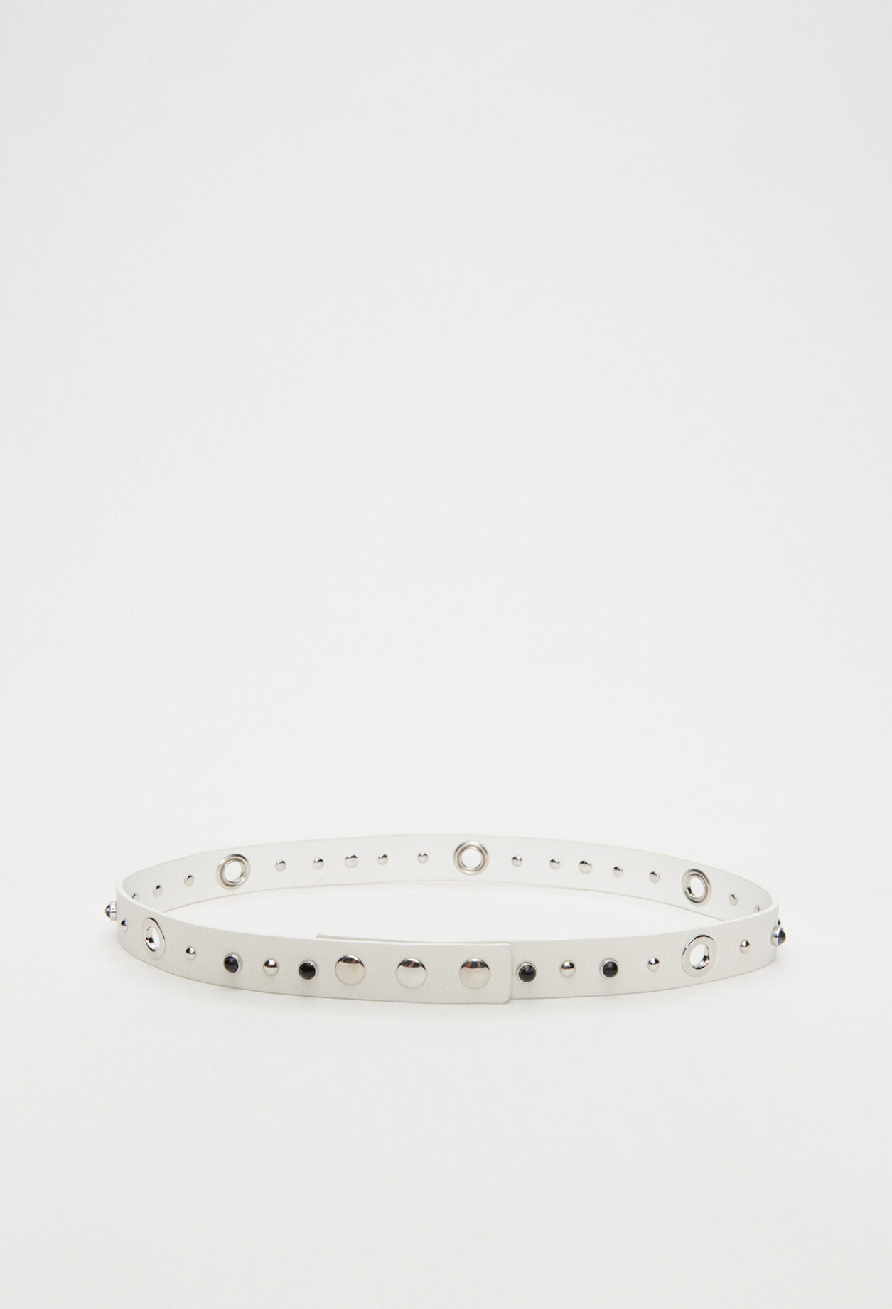 Eco-friendly leather studded belt