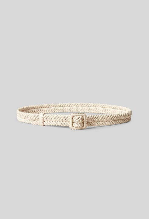 Ceinture en cuir tressé