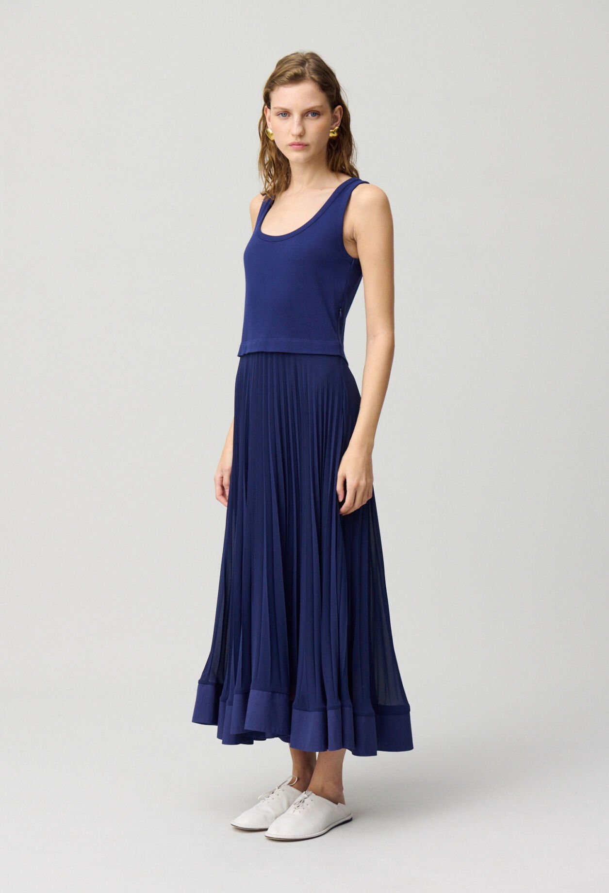 Robe longue trompe l'œil