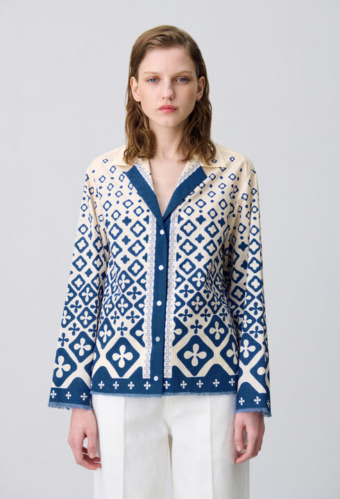 Chemise fluide imprimée