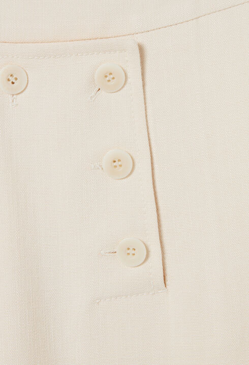 Pantalon droit à pont