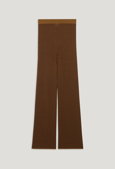 Pantalon rayures marron