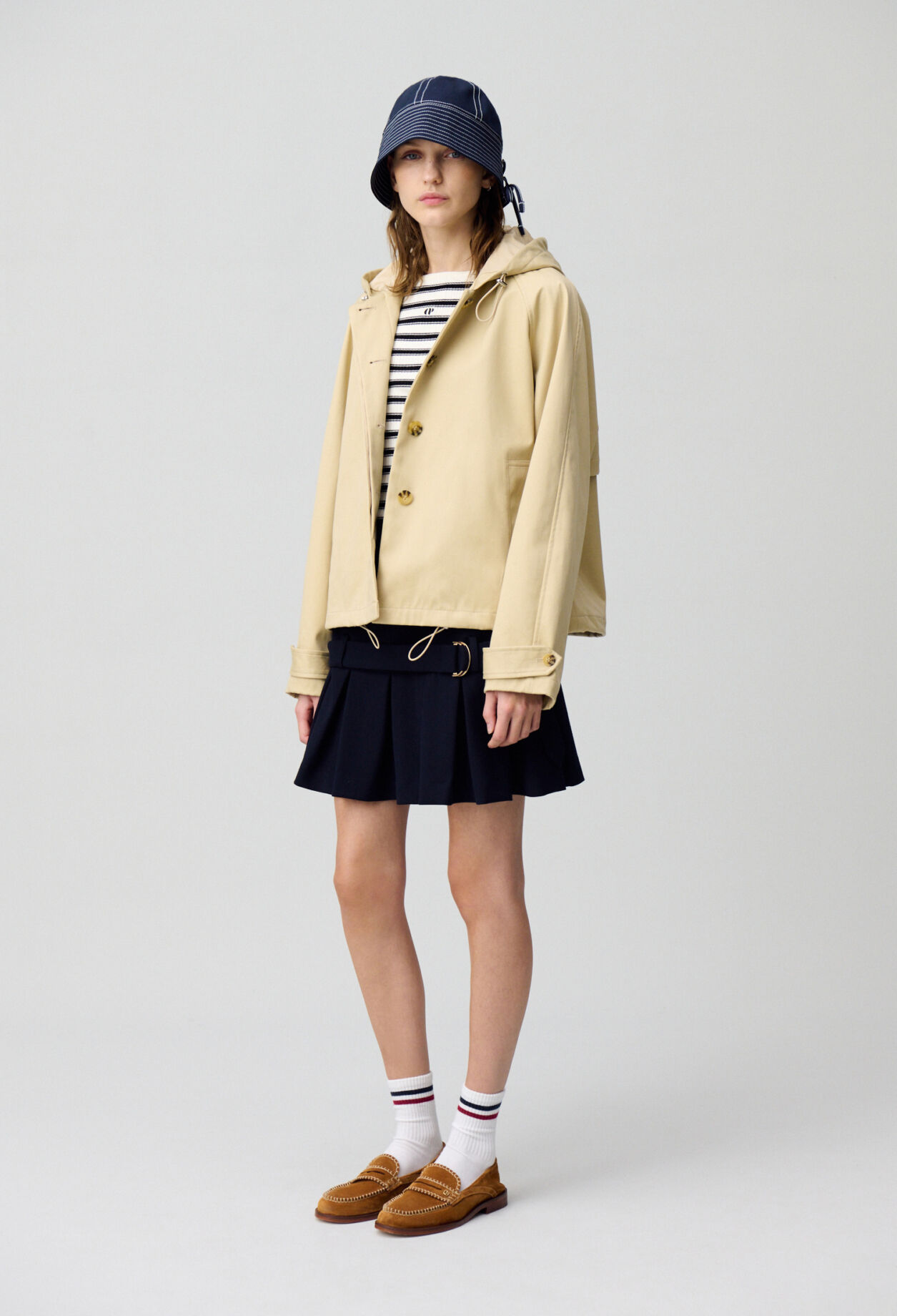 Lightweight hooded parka