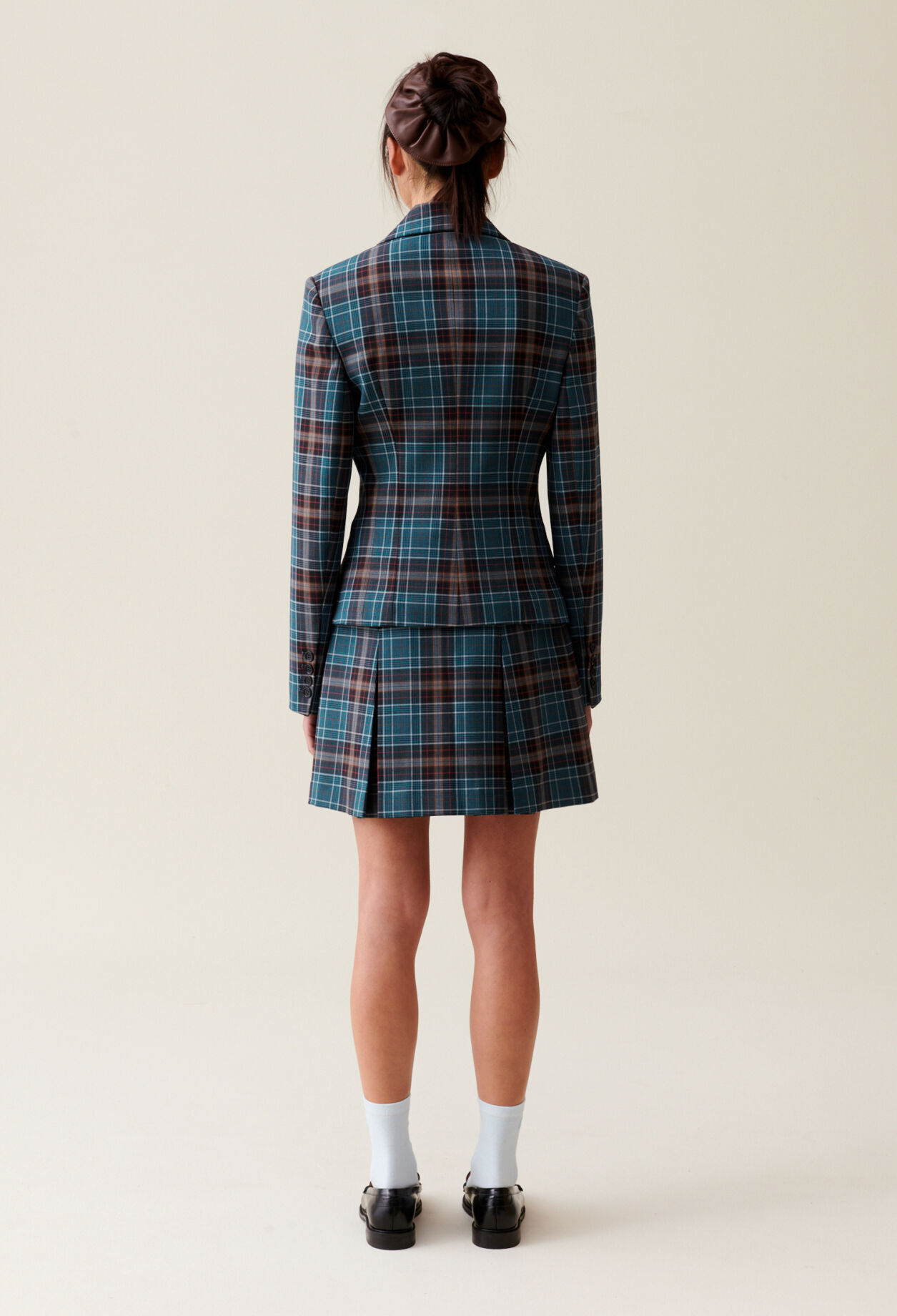 Checked blazer