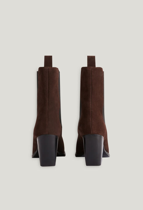 Chocolate suede boots