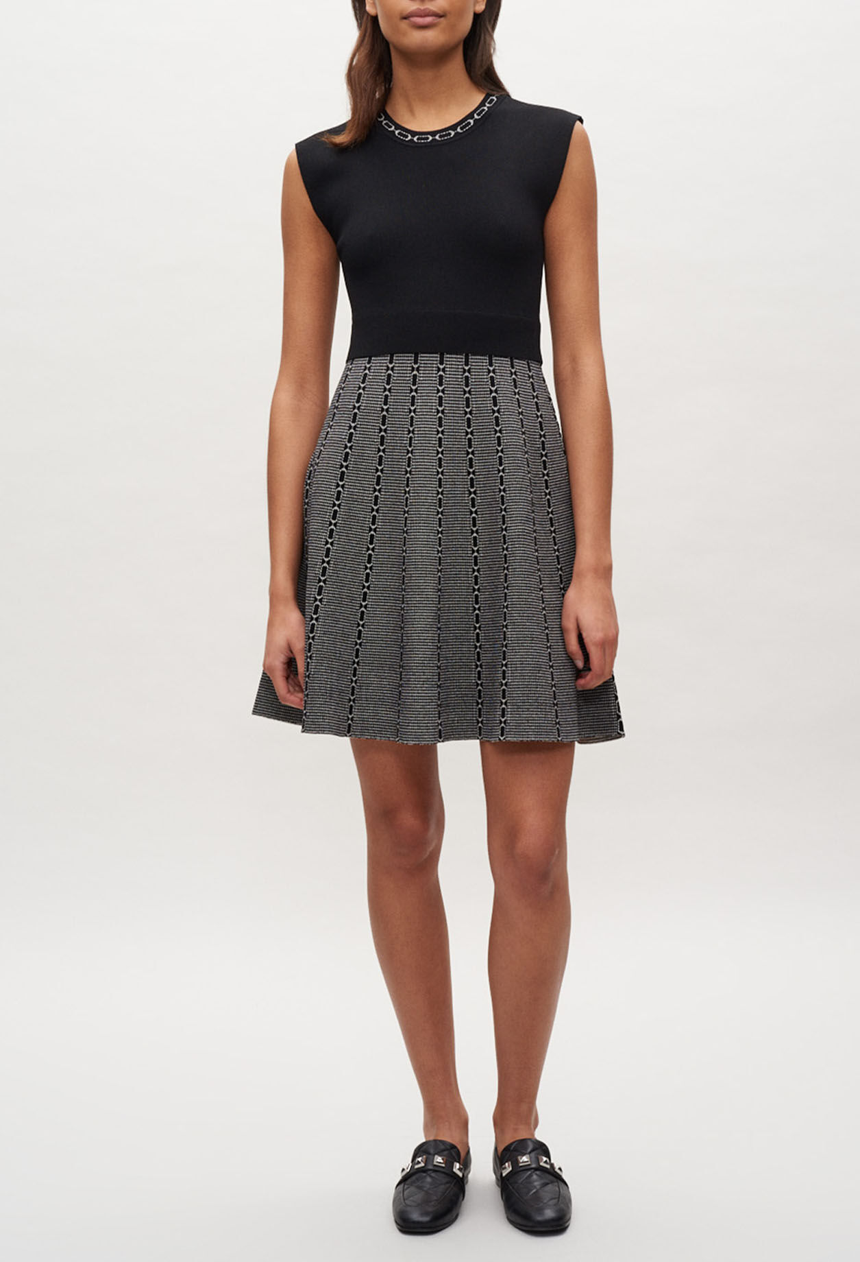 Robe en maille sans manches