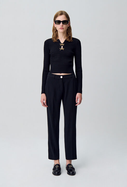 Pantalon tailleur cigarette