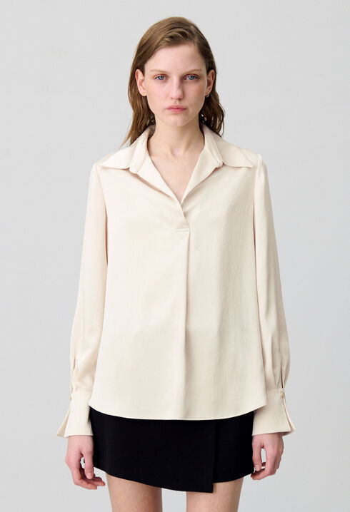 Floaty pleated blouse