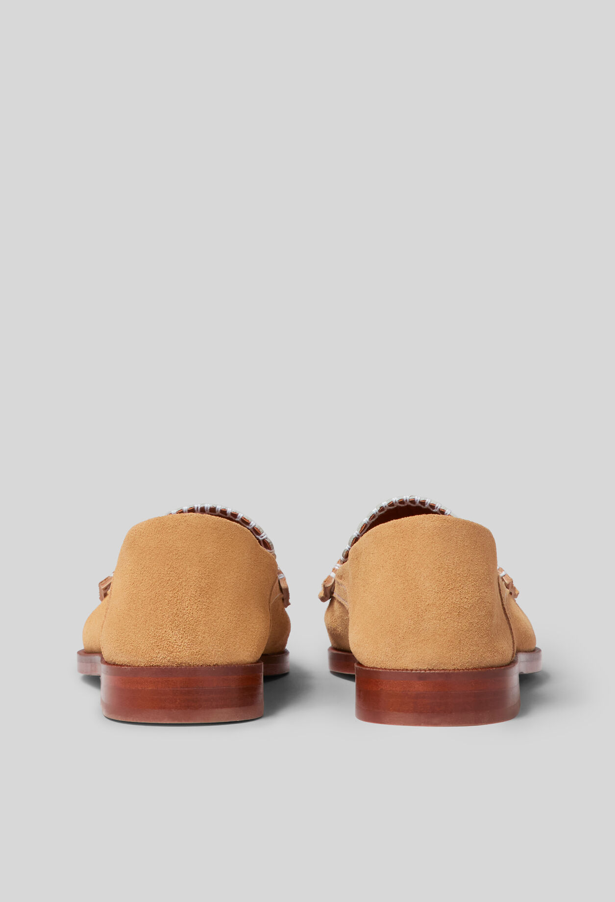 Ballerines suède détails couture