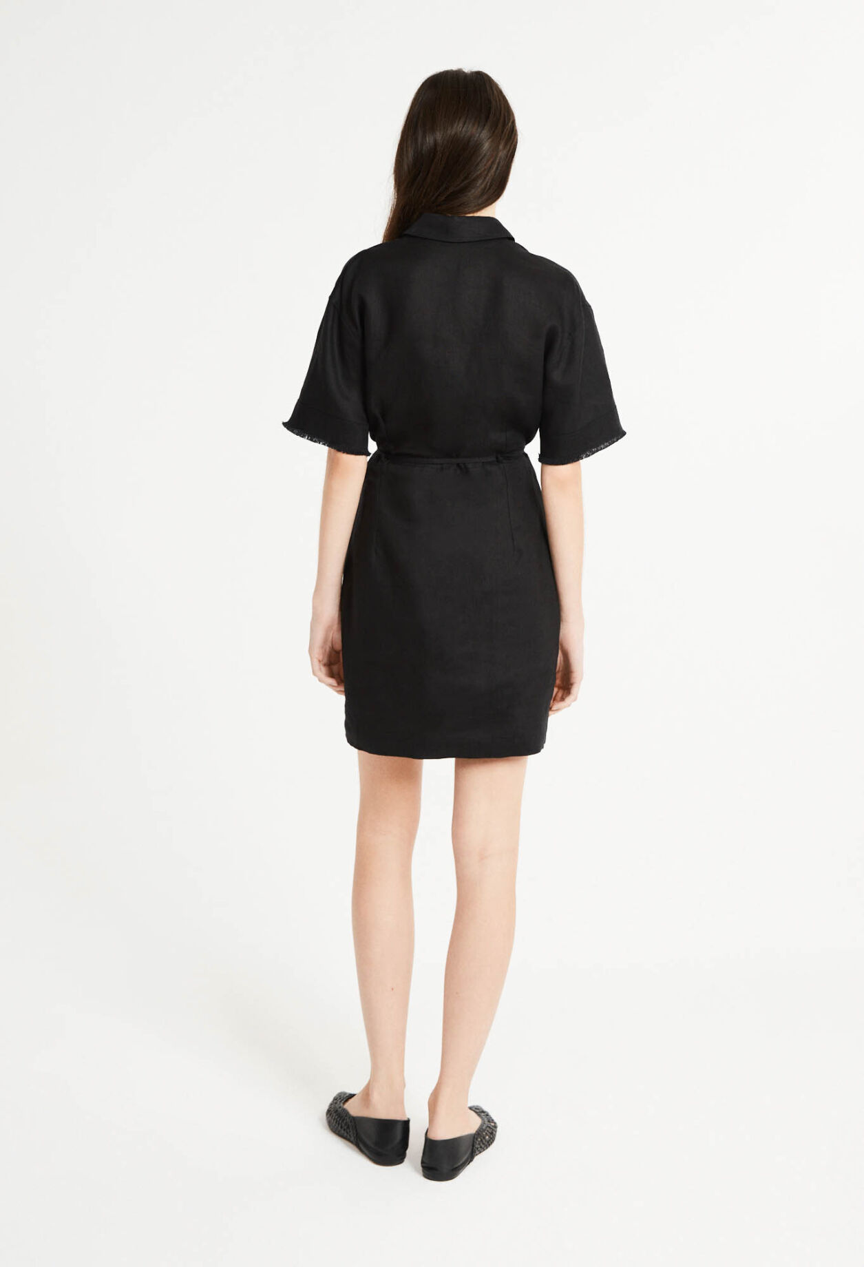 Short linen dress
