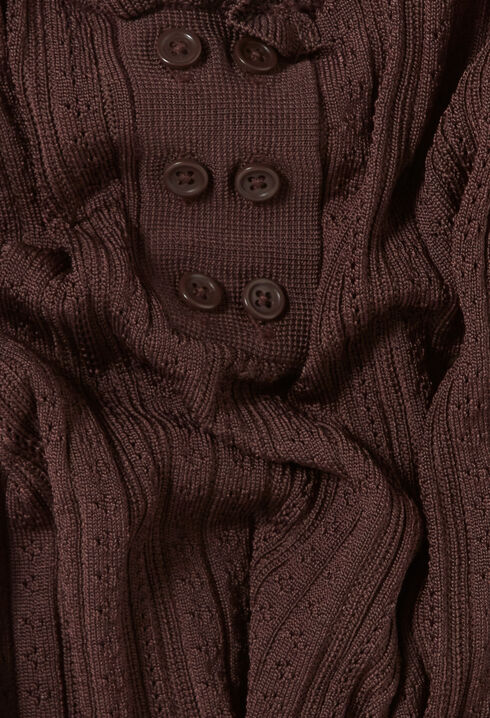 Ruffle pointelle knit tank