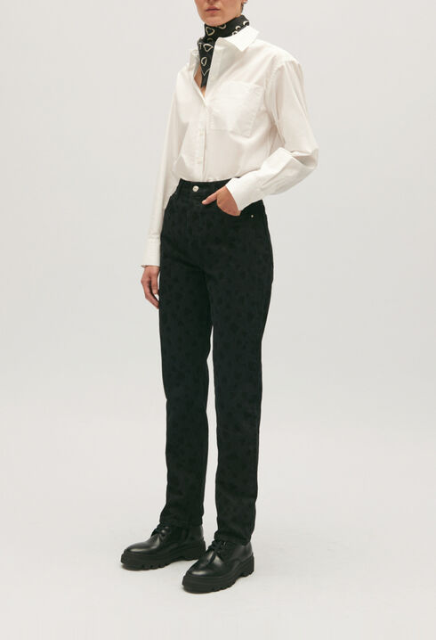 Heart straight-leg jeans