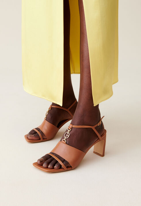 Sandales talon bijou CP