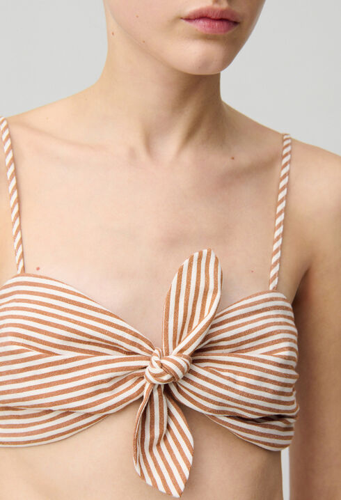 Top bandeau rayé