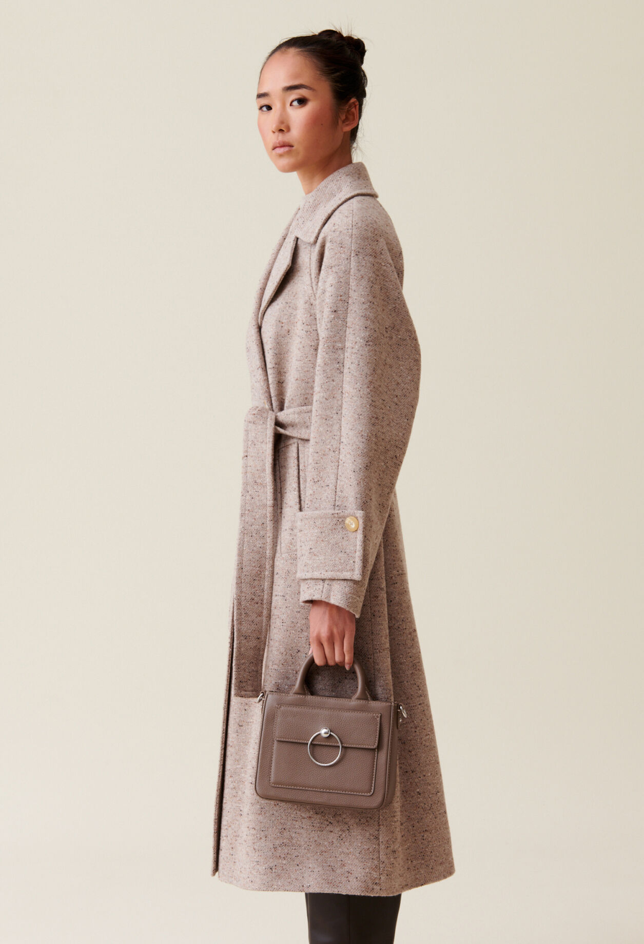Sac Anouck cuir grainé chaîne