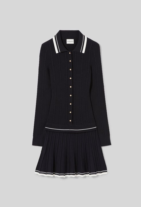 Robe maille chemise