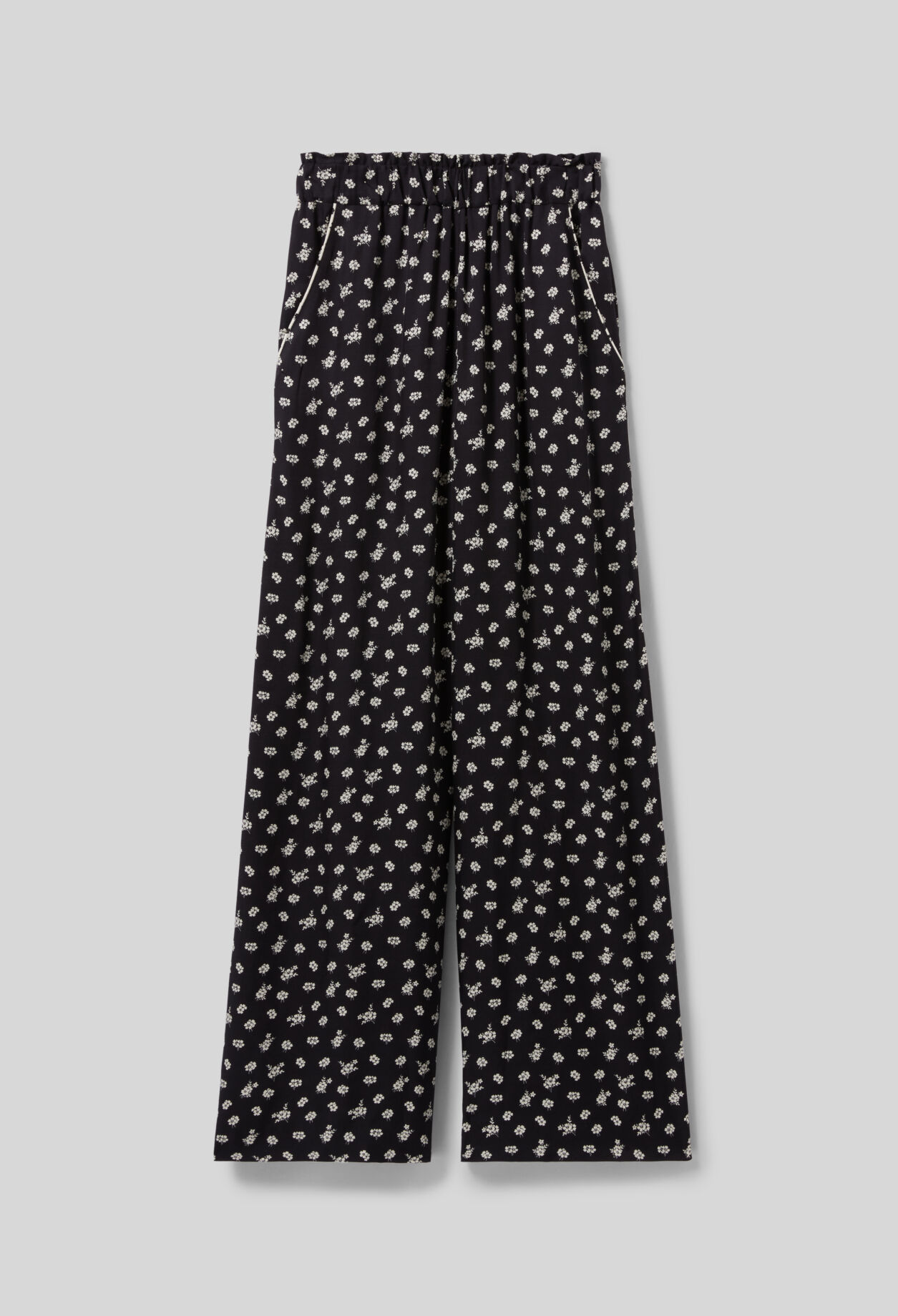 Pantalon large fluide imprimé