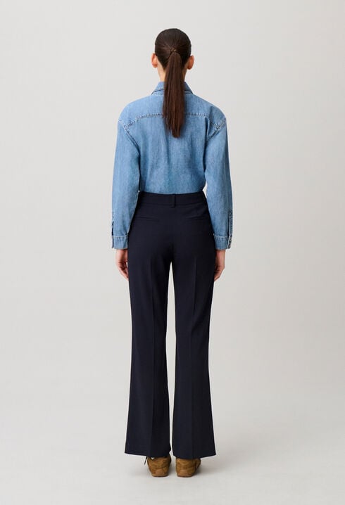 Tailored Straight-Leg Trousers