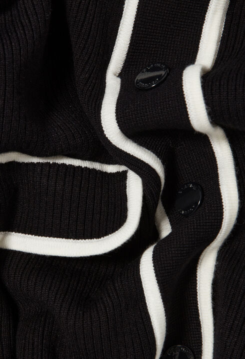 Cardigan épais bicolore