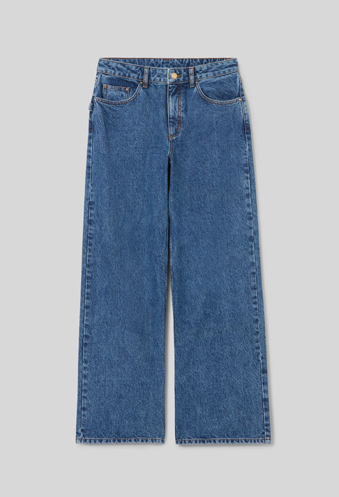 Jean denim droit large