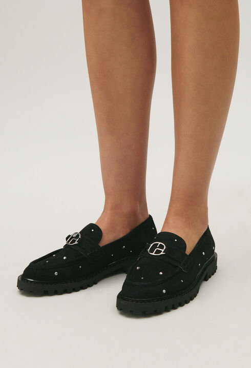 Mocassins cuir suède