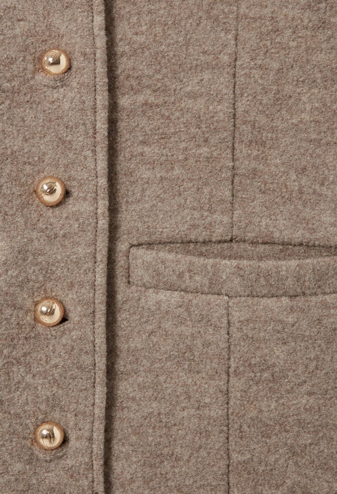 Buttoned Wool Jacket