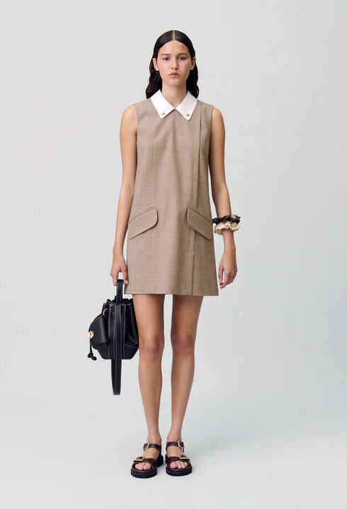 Robe courte carreaux