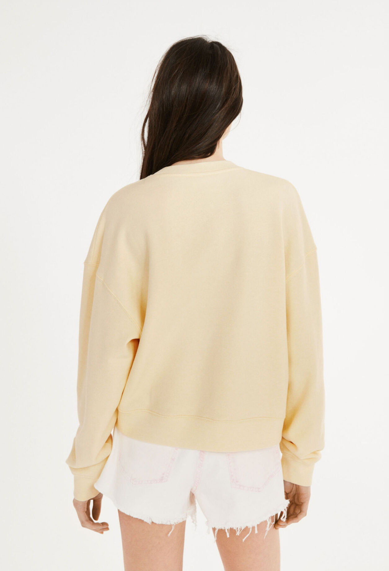 Sweatshirt jaune pâle