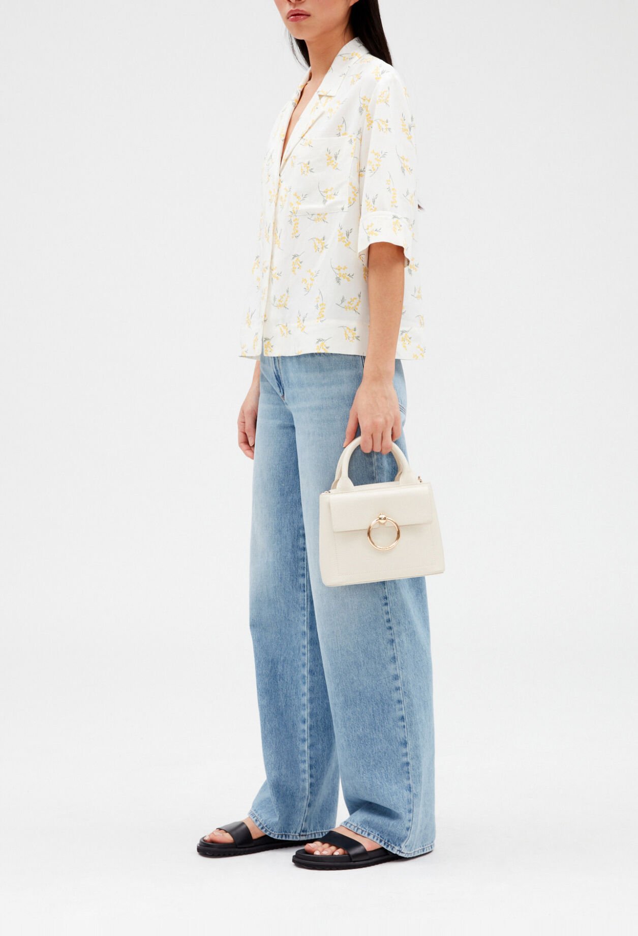 Chemise manches courtes mimosa