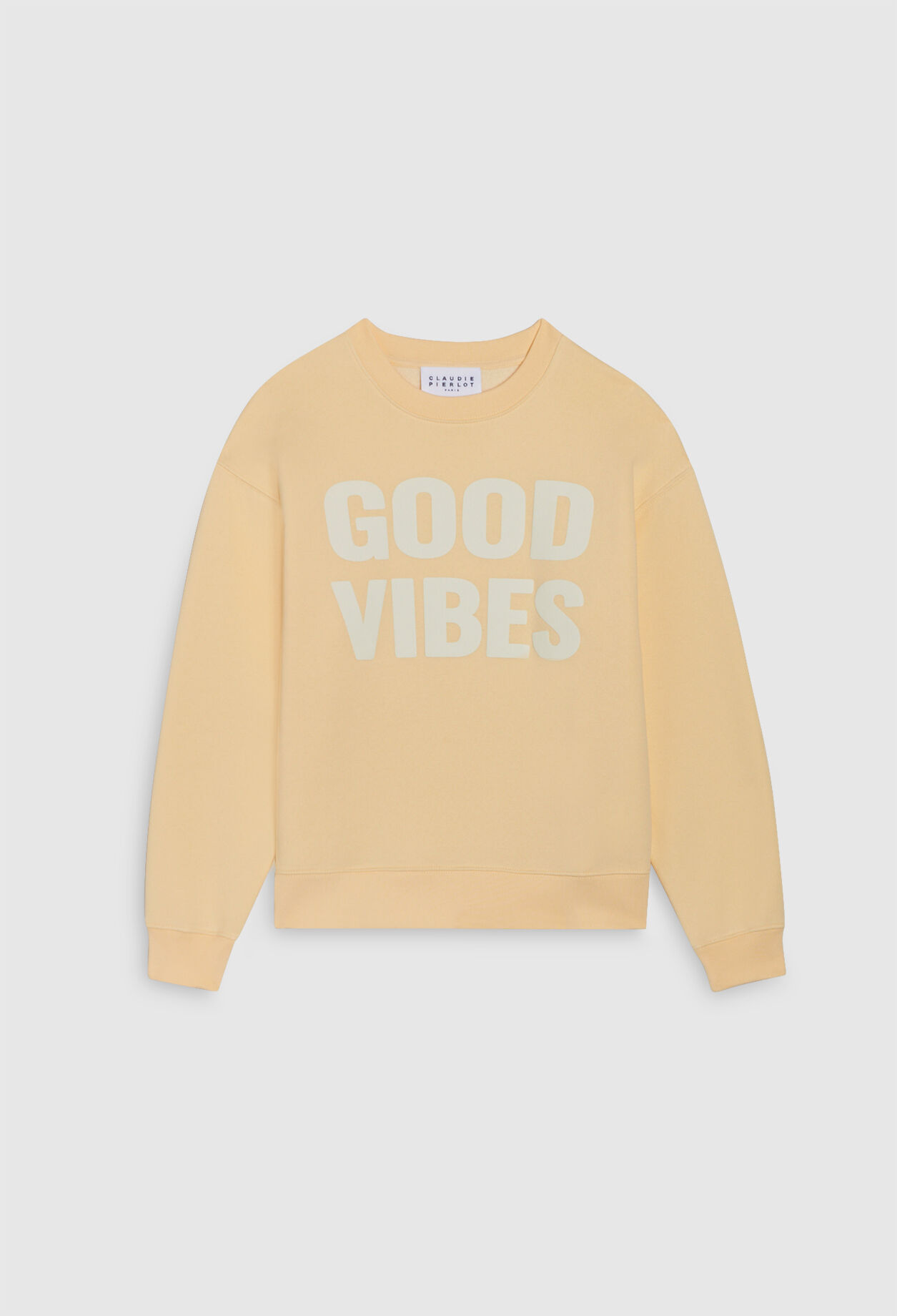 Sweatshirt jaune pâle