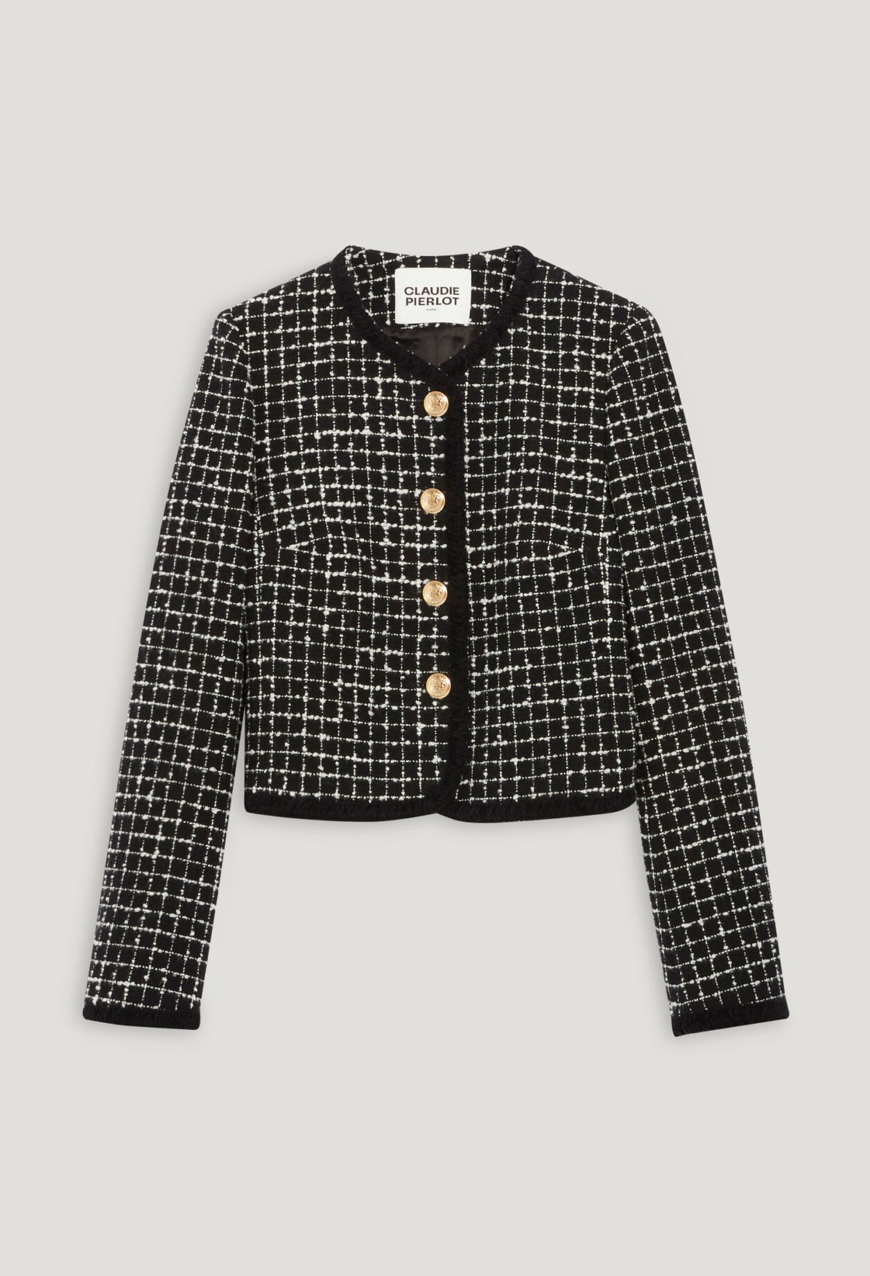 Veste tweed bicolore