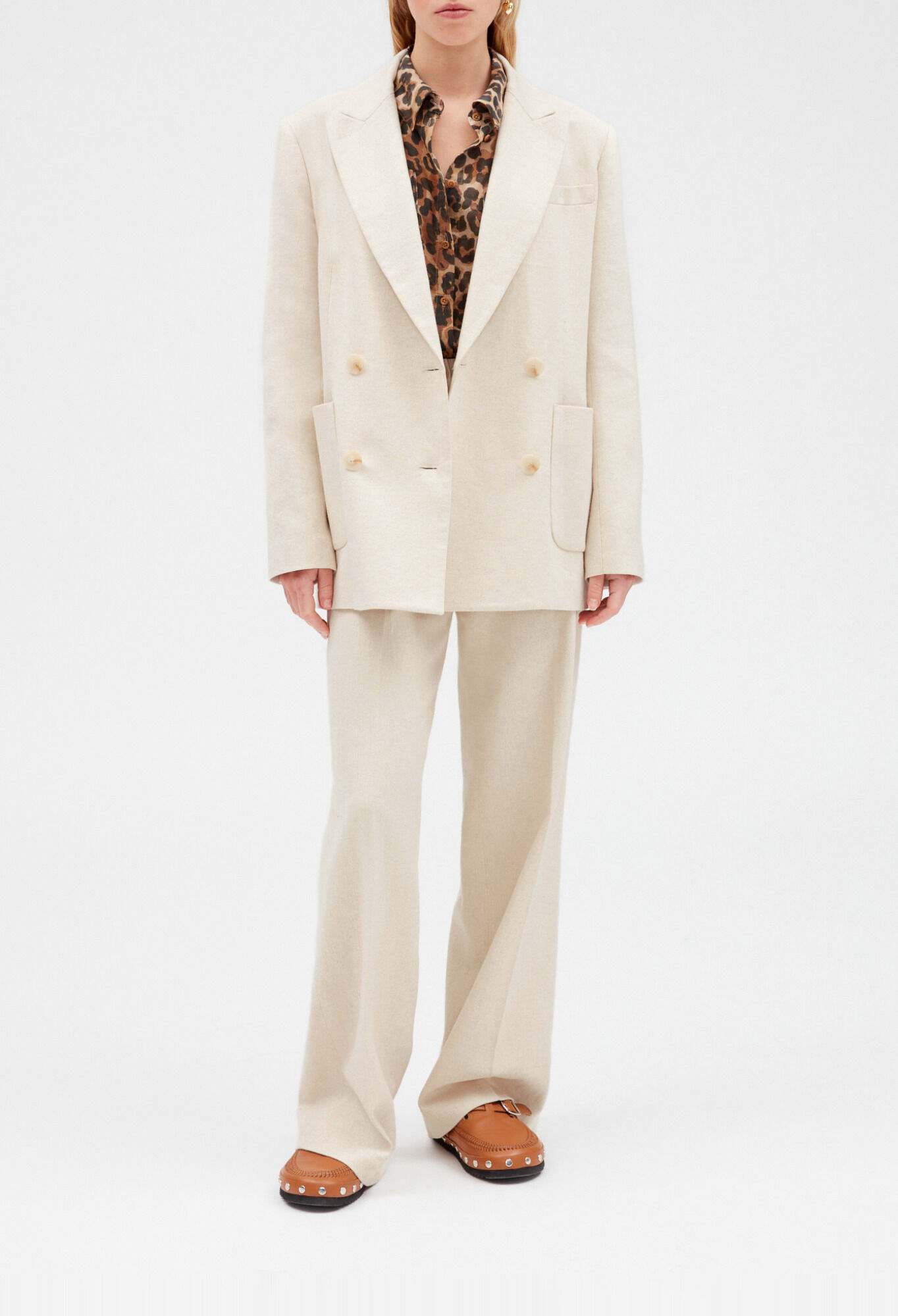 Veste tailleur beige outlet