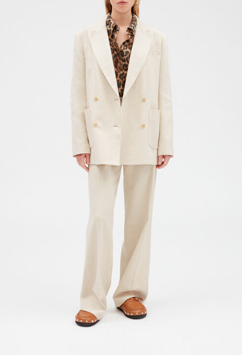 Beige suit jacket