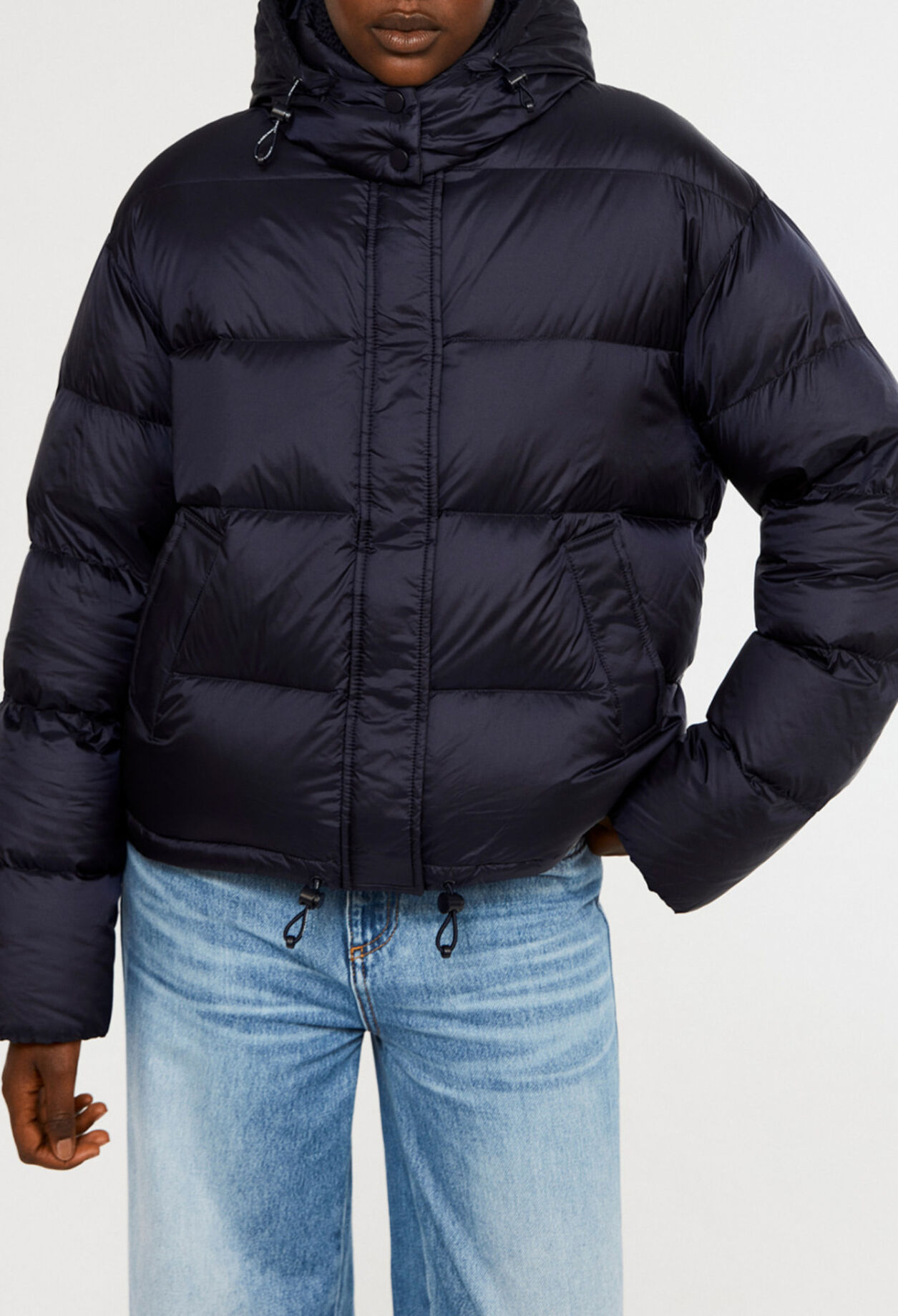 Thick down jacket made from  down