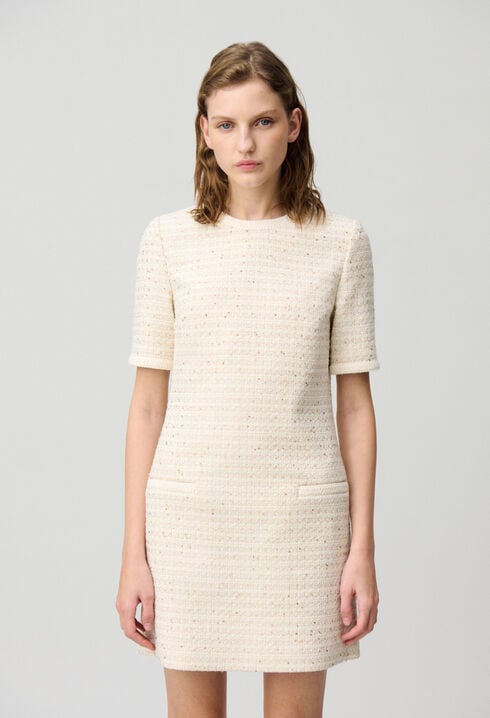 Robe courte tweed
