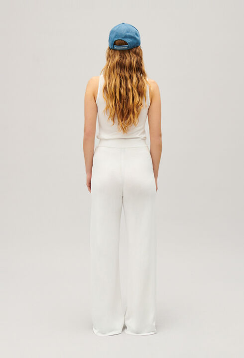 Floaty knit trousers