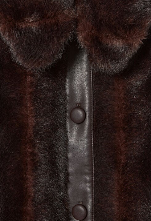 Manteau fausse fourrure