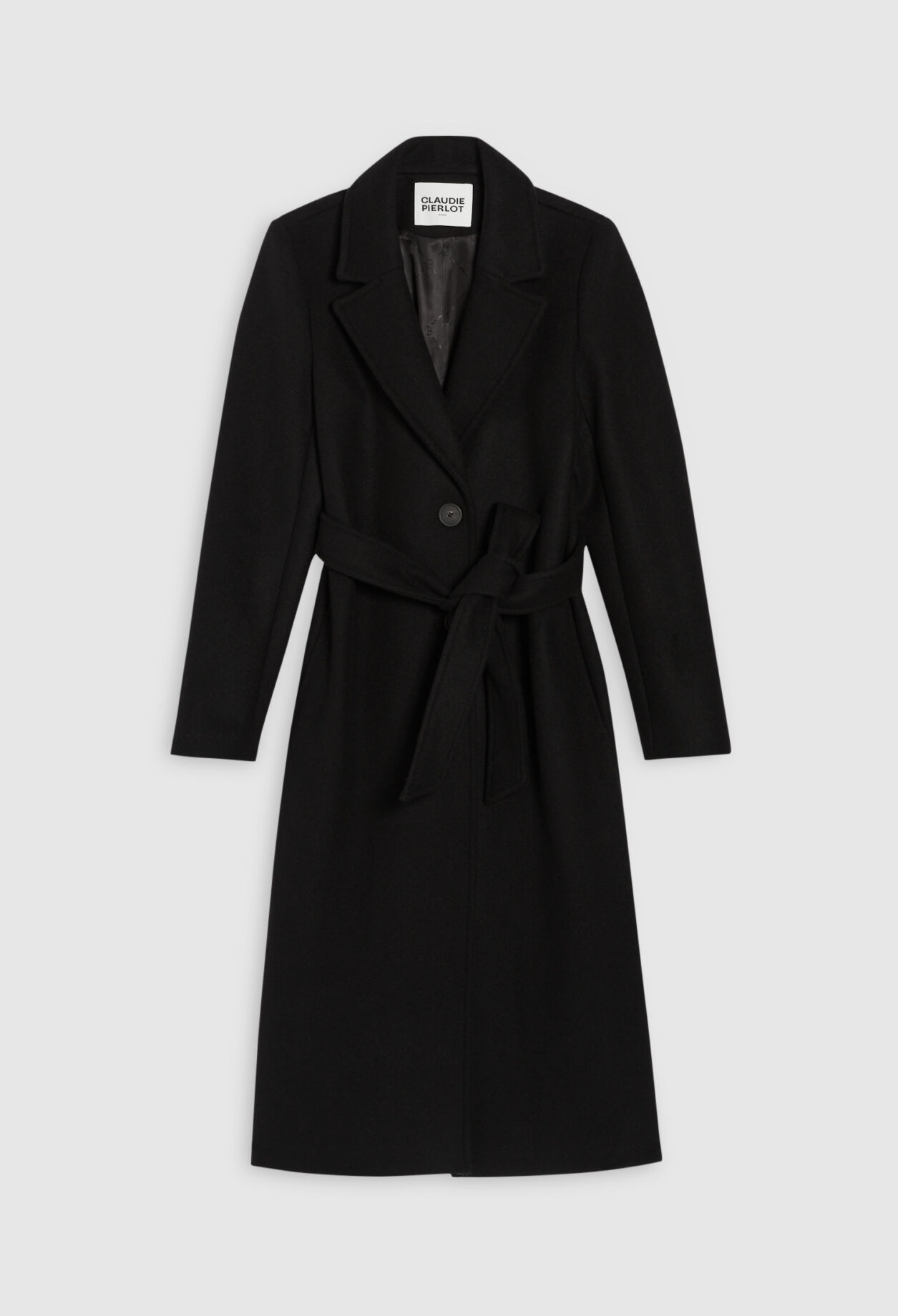 Manteau droit mi-long