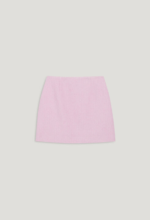 Short tweed skirt