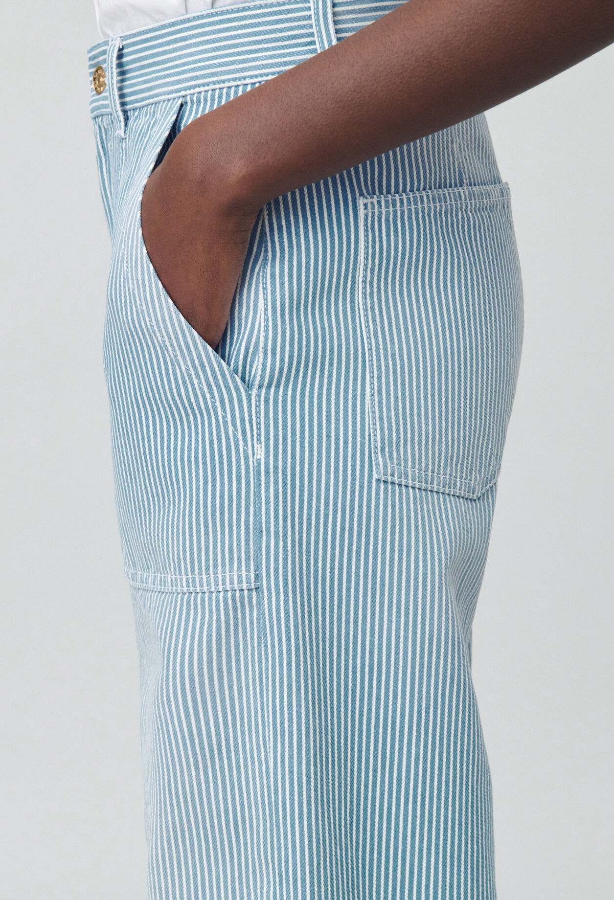Jean large délavé