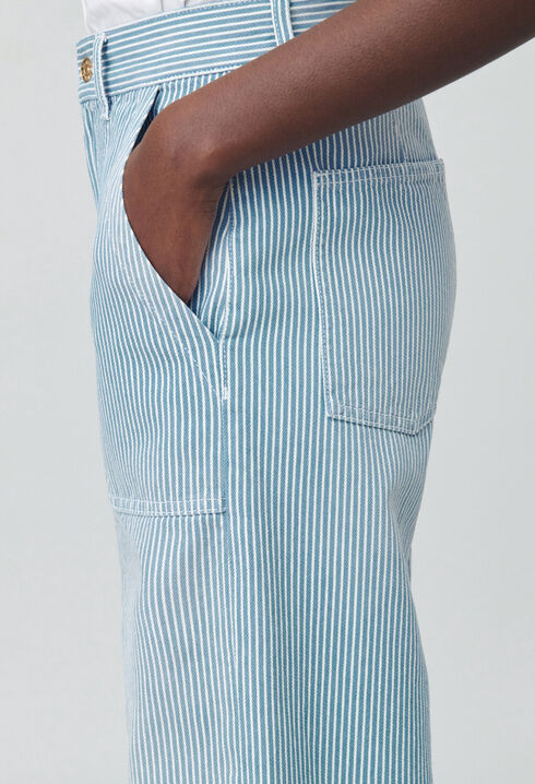 Jean large délavé