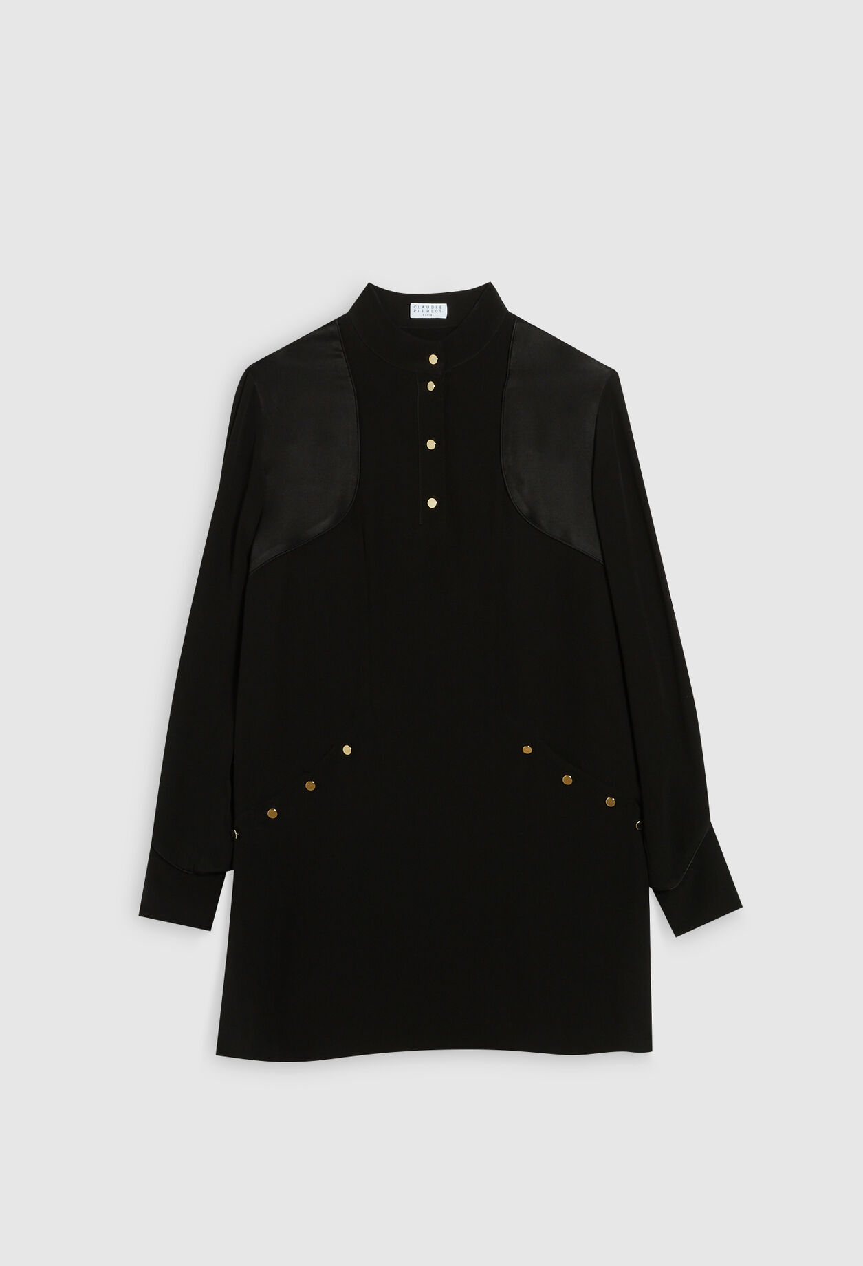 Robe courte à manches longues