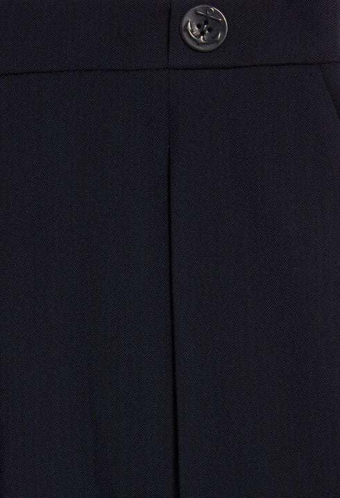 Navy straight Bermuda shorts