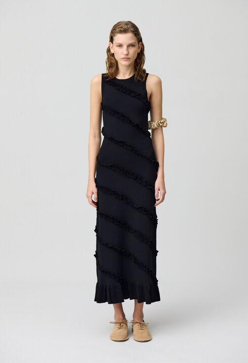 Robe longue fine maille