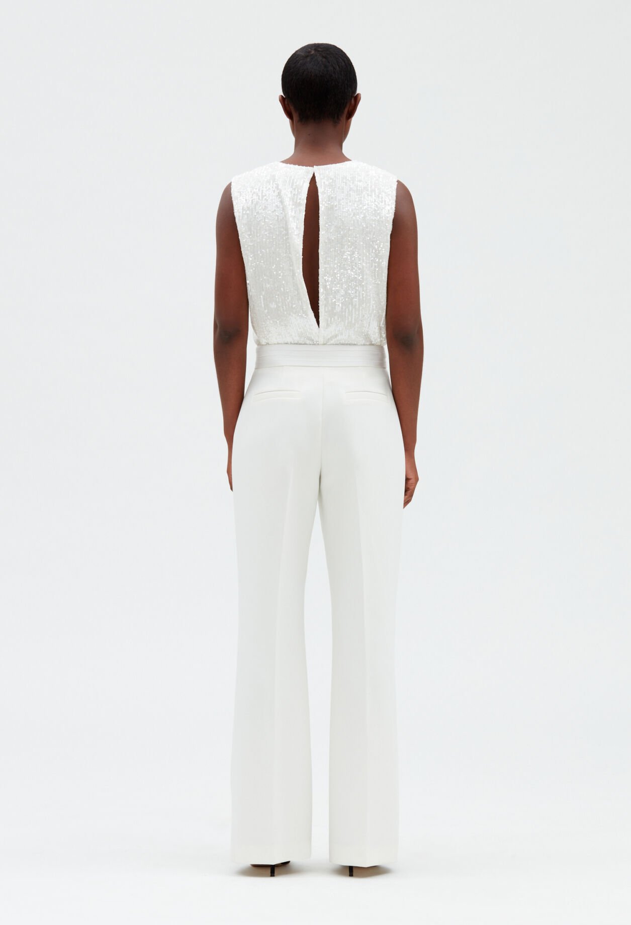 Pantalon de tailleur blanc
